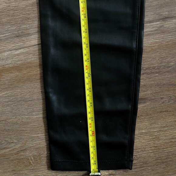 Free People Never Let Go Leggings  Faux Leather Stretch High Rise Black Size 30 - Picture 9 of 12